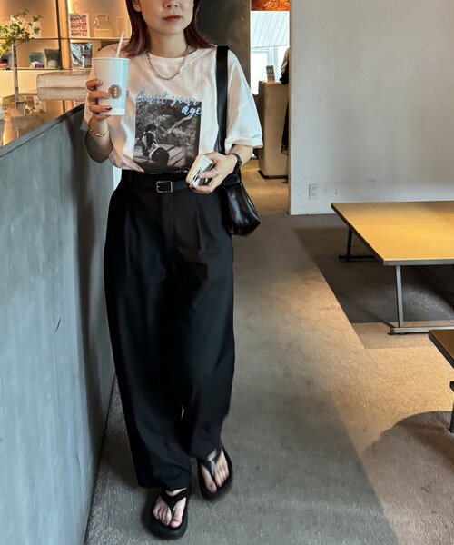「DISCOAT」 半袖Tシャツ FREE ホワイト レディース_画像10
