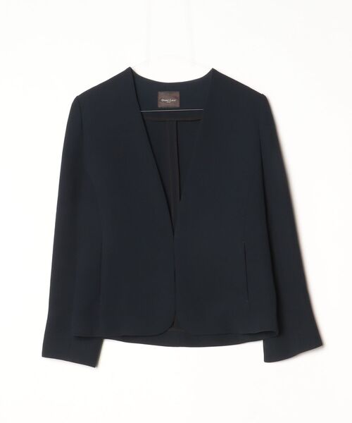 ⭐️専用⭐️Ｄemi-Luxe BEAMSブルーのトップス38 Demi-Luxe BEAMS（デミルクス ビームス） ノーカラージャケット 38
