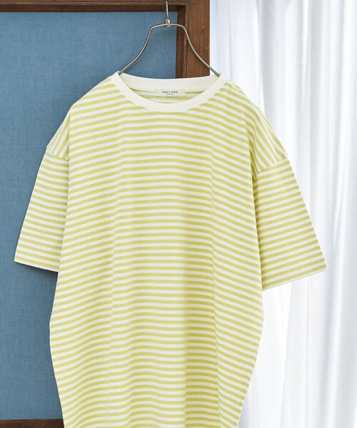 23213✨ブリーフィング 半袖 ボーダー ロゴ Tシャツ カットソー S FREAK'S STORE（フリークスストア） tシャツ 半袖 限定展開 ビッグ