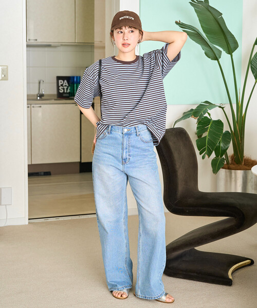 A.P.C フリークスストア 別注 Tシャツ 半袖 ボーダー美品 FREAK'S STORE（フリークスストア） tシャツ 半袖 限定展開 ビッグ