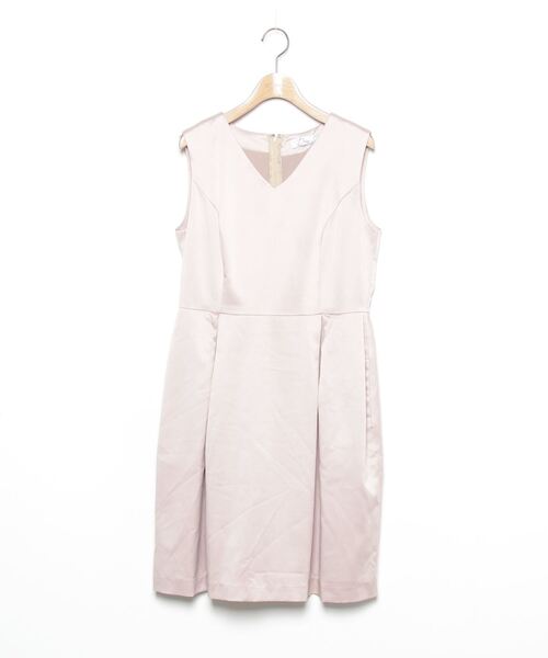 「DRESS LAB」 コンビワンピース L グレイッシュベージュ レディース_画像4