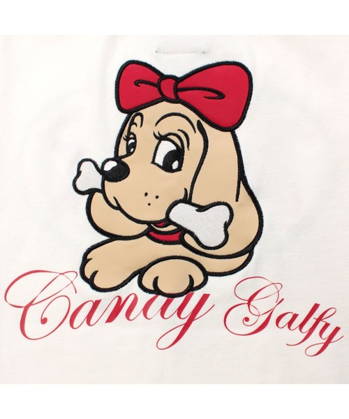 GALFY（ガルフィー） tシャツ らぶりぃチビTシャツ/ヒョウ柄 ハート