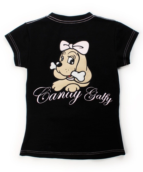 GALFY（ガルフィー） tシャツ らぶりぃチビTシャツ/ヒョウ柄 ハート
