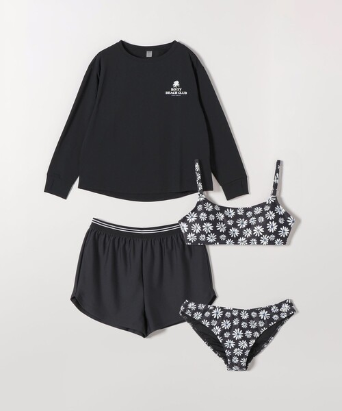 ロキシー　水着　4点セット　S ROXY（ロキシー） 水着 ROXY:「手洗い可能」スイム ウェア 4点セット