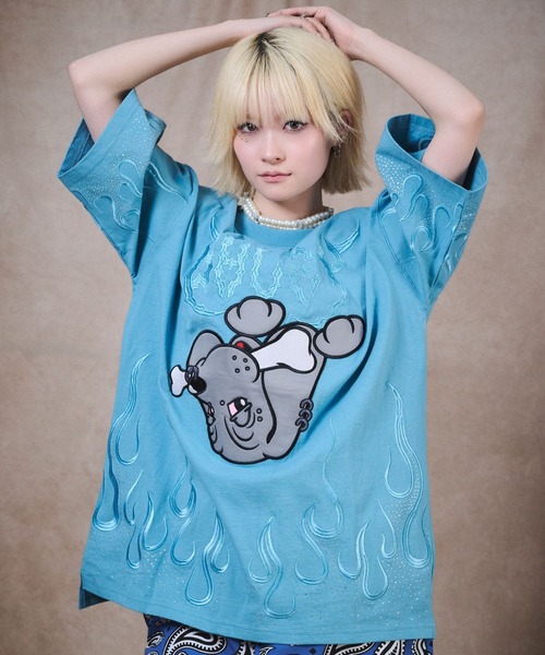 GALFY（ガルフィー） tシャツ ガンジャパンTEE/ファイヤーピカピカTEE