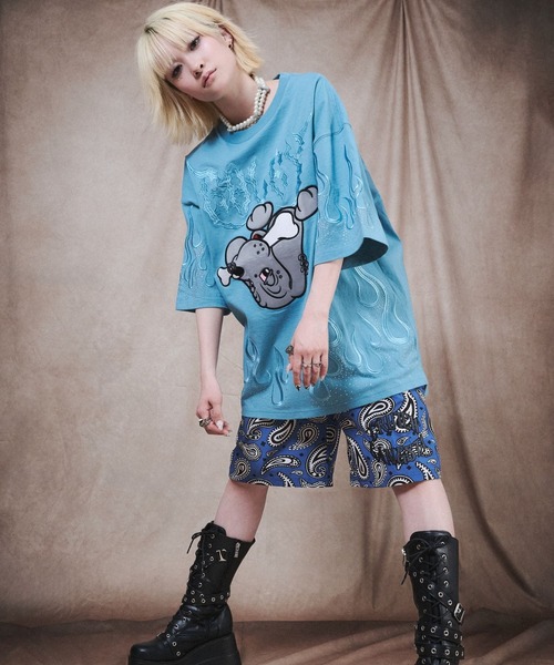 GALFY（ガルフィー） tシャツ ガンジャパンTEE/ファイヤーピカピカTEE