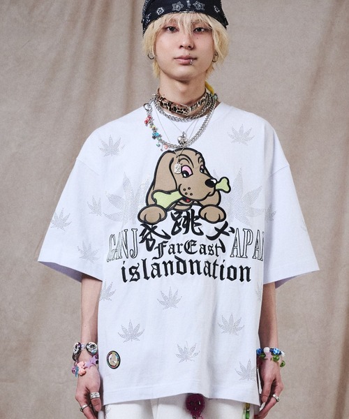 GALFY（ガルフィー） tシャツ ガンジャパンTEE/ファイヤーピカピカTEE