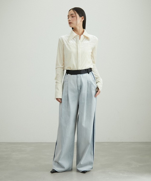 ADAM ET ROPE'（アダムエロペ） デニムパンツ 38 サックスブルー