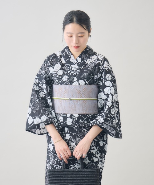 浴衣 「kuros’オリジナル」こだわり浴衣 秋草柄 日本製  国内染色 レディースの画像