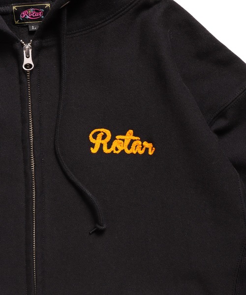 「ROTAR」 ジップアップパーカー X-LARGE アッシュグレー メンズ_画像5