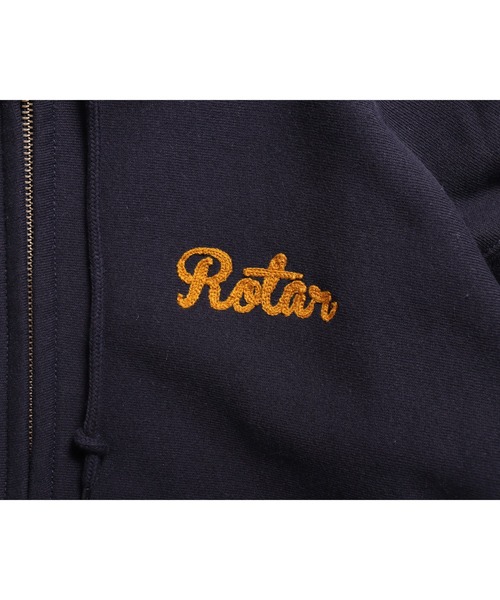 「ROTAR」 ジップアップパーカー X-LARGE アッシュグレー メンズ_画像6