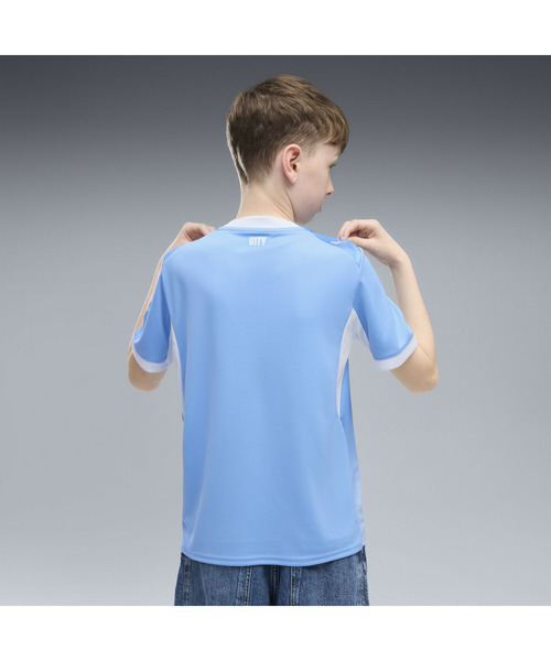 tシャツ PUMA プーマ キッズ 2026-27 マンチェスターシティ FC ホーム レプリカ ユニフ キッズ 子供服 男の子 女の子の画像