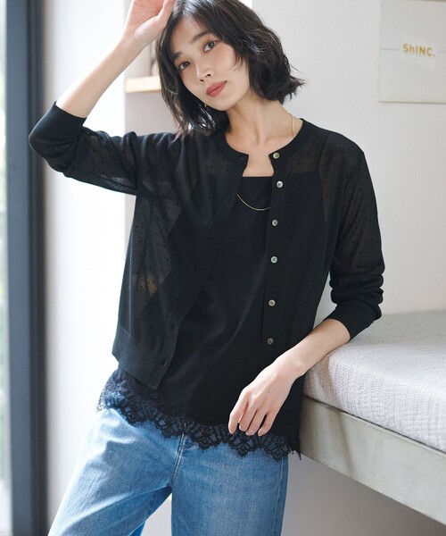 23区（ニジュウサンク） ニット セーター シアードット クルーネック
