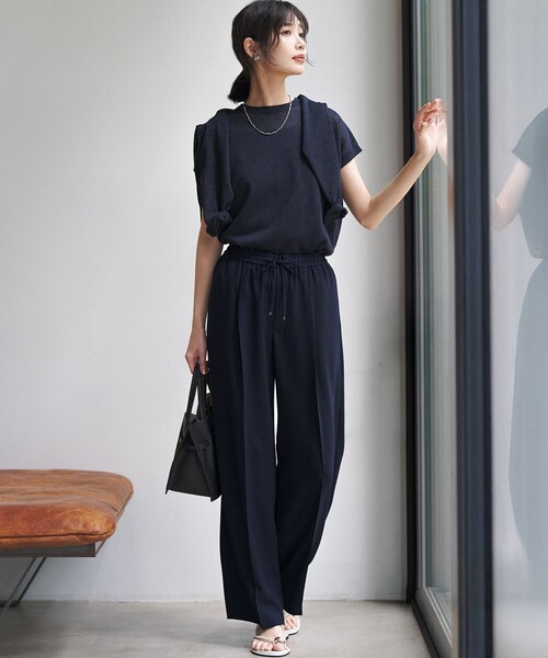 23区（ニジュウサンク） ニット セーター シアードット クルーネック