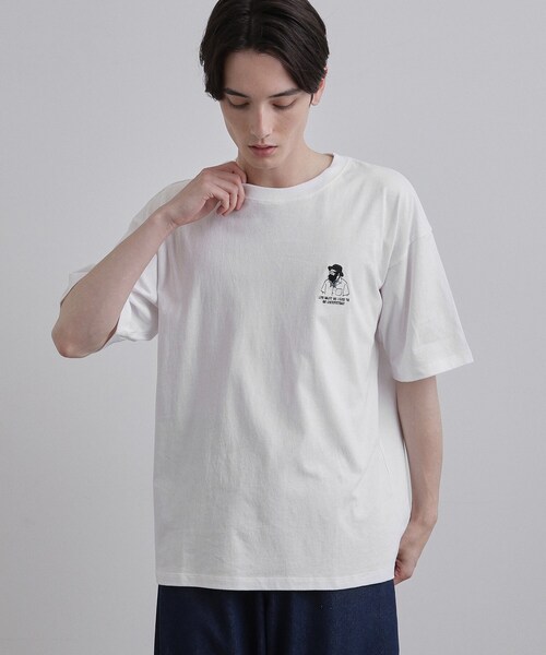 tk.TAKEO KIKUCHI（ティーケータケオキクチ） tシャツ ひげオジワン