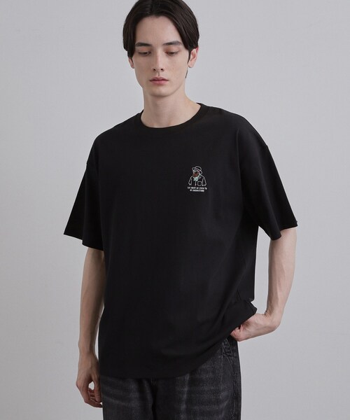 tk.TAKEO KIKUCHI（ティーケータケオキクチ） tシャツ ひげオジワン