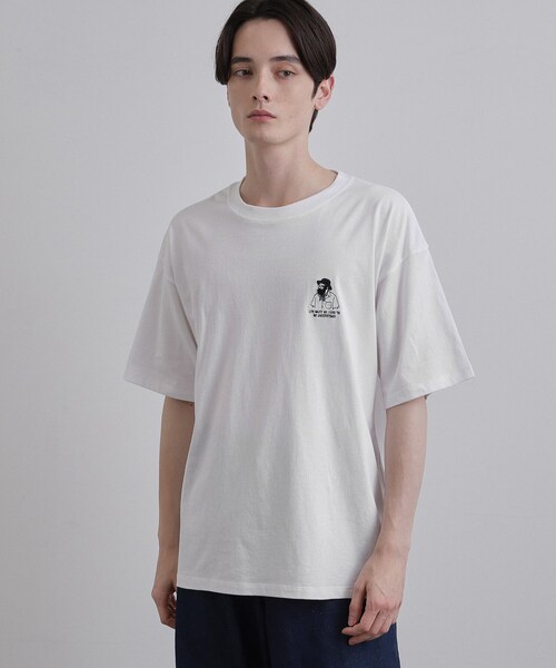 tk.TAKEO KIKUCHI（ティーケータケオキクチ） tシャツ ひげオジワン