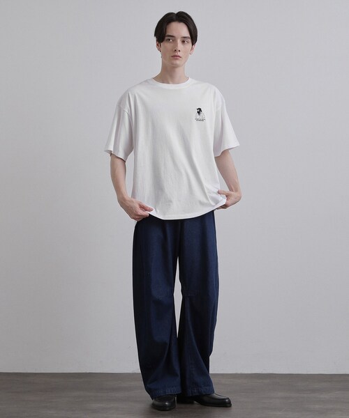 tk.TAKEO KIKUCHI（ティーケータケオキクチ） tシャツ ひげオジワン