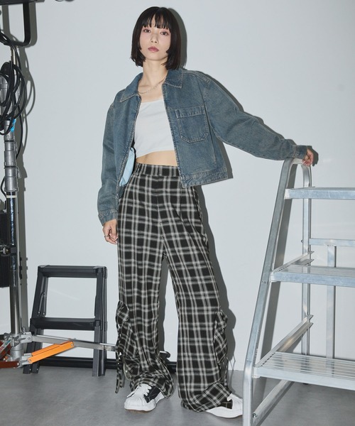 「Anchor Smith」 カーゴパンツ L ブラック レディース_画像7