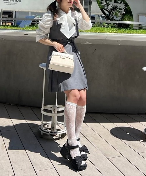 diana（プラスダイアナ） 厚底 サンダル 「軽量」ビッグリボン ヒール