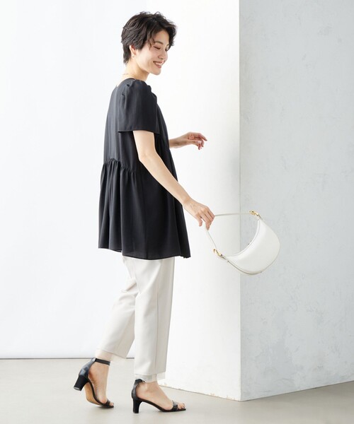 「NOLLEY'S」 イージーパンツ 36 ベージュ レディース_画像5