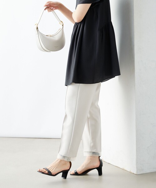 「NOLLEY'S」 イージーパンツ 36 ベージュ レディース_画像9