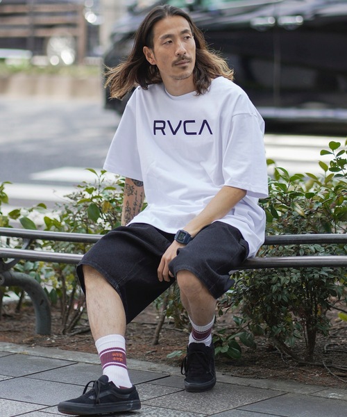「RVCA」 半袖Tシャツ SMALL グレー系その他 メンズ_画像2