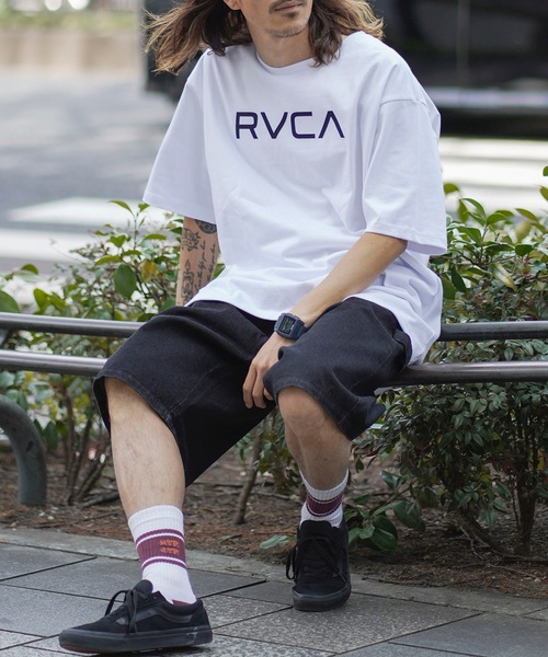 「RVCA」 半袖Tシャツ SMALL グレー系その他 メンズ_画像3
