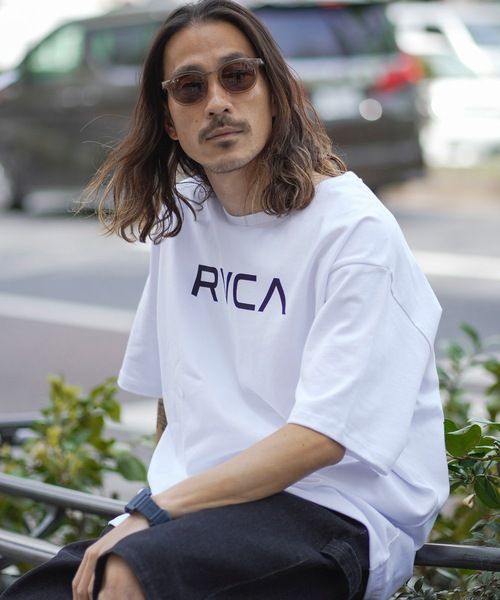 「RVCA」 半袖Tシャツ SMALL グレー系その他 メンズ_画像6