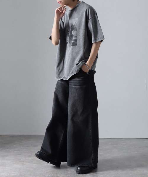 「welise」 半袖Tシャツ S ブラック系その他 メンズ_画像6