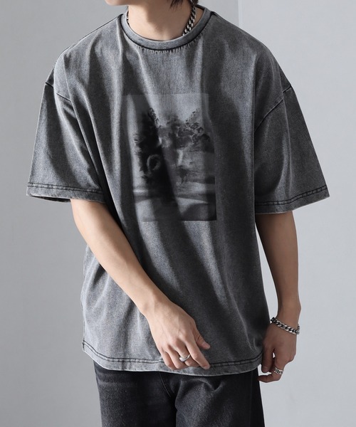 「welise」 半袖Tシャツ S ブラック系その他 メンズ_画像8