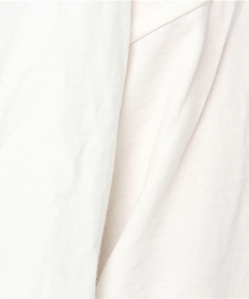 tシャツ M0696 ピグメント加工スキッパー レディース M0696 ピグメント加工スキッパー(M チェリーピンク): トップス