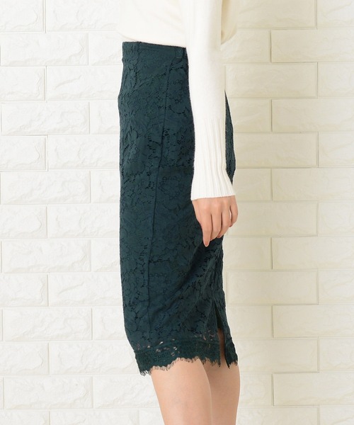 【美品】ノーリーズソフィー 花柄総レース コードレースタイトスカート 日本製 Lace Ladies スカート 花柄総レースタイトスカート : ZOZOTOWN
