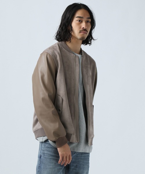 ジャケット ブルゾン フェイクスエードブルゾン Zozotown Yahoo 店 通販 Yahoo ショッピング