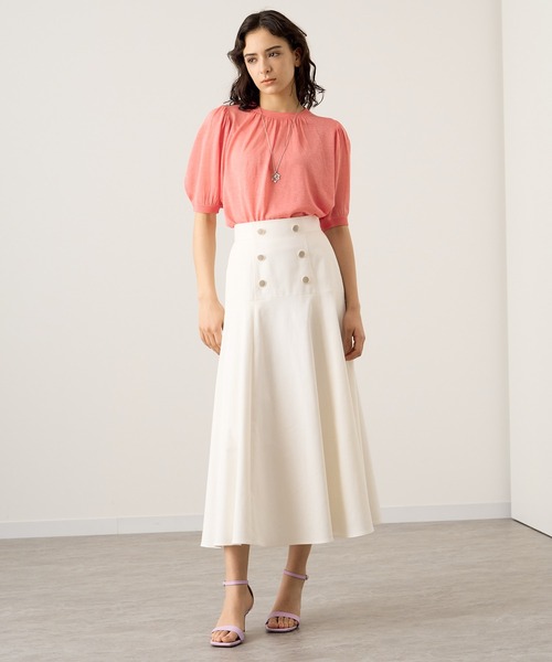 【美品】値下げ✨ANAYI デニムライクフレアスカート⭐︎6/29までの出品 未使用品‼️アナイ☆デニムライクフレアスカートタグ付き
