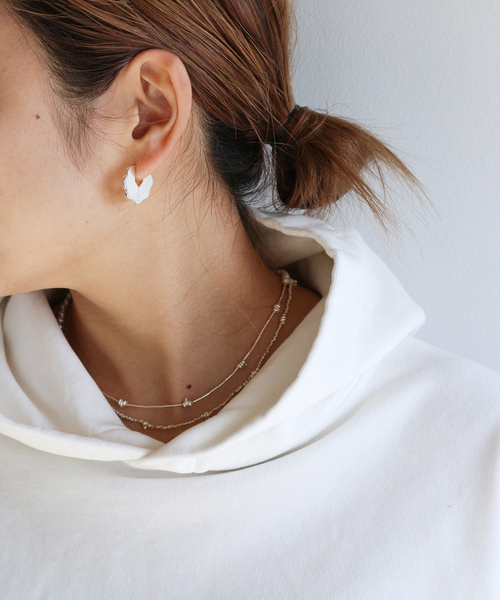 IENA PLOW/プラウ FLOWERピアス シルバー925 IENA ピアス 「PLOW/プラウ」FLOWERピアス S(両耳) レディース