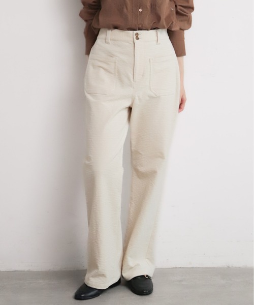 NOMBRE IMPAIR（ノンブルアンペール） パンツ 変形コーデュロイ フレア