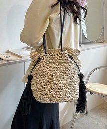 カゴバッグ風トートバック トートバッグ 手編み風カゴバック レディース : ZOZOTOWN Yahoo