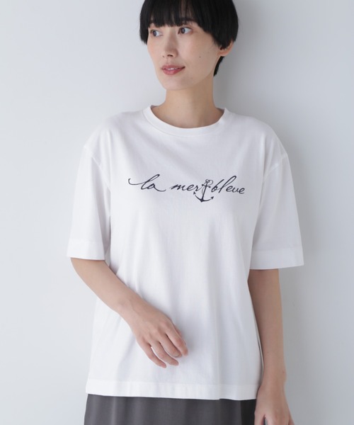 tシャツ Tシャツ レディース マリンロゴＴシャツ｜zozo｜02