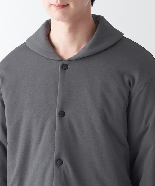 無印良品（MUJI） ルームウェア 洗える 中わた カーディガン メンズ