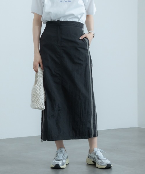 HEILIS スカート 「remi select」サイドラインスカート / ライン