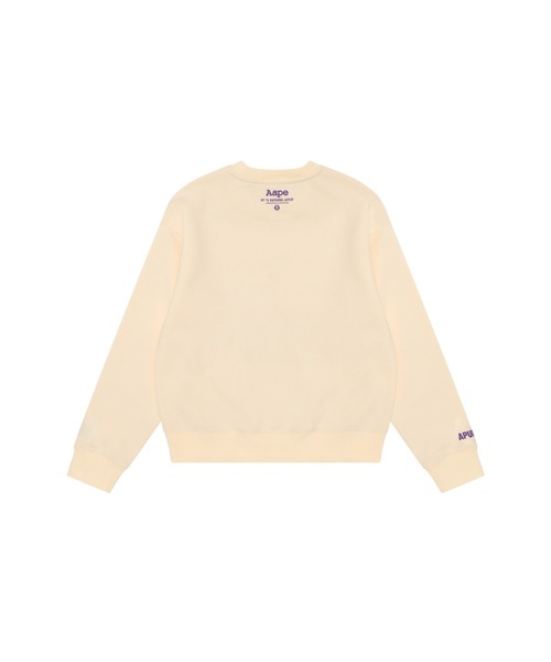 A BATHING APE スウェット レディース xs AAPE BY A BATHING APE トレーナー スウェット CREW NECK SWEAT