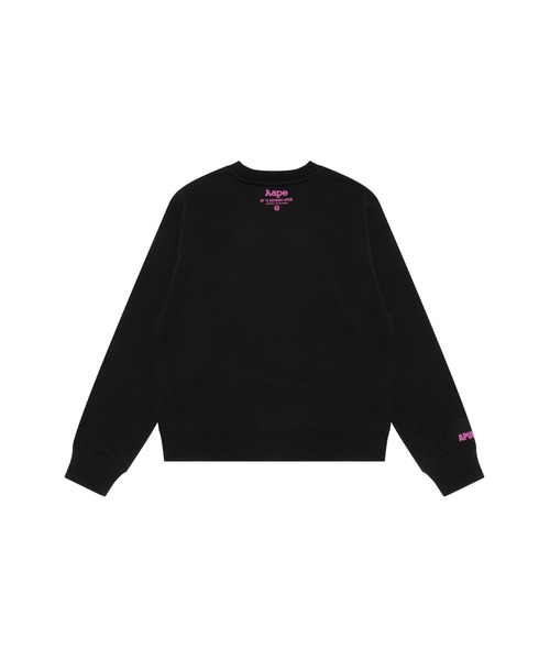 A BATHING APE スウェット レディース xs AAPE BY A BATHING APE トレーナー スウェット CREW NECK SWEAT