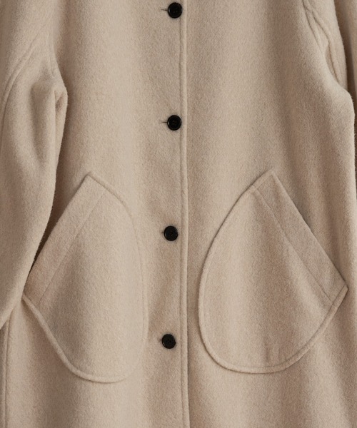 lawgy コート アウター pocket point stand neck coat