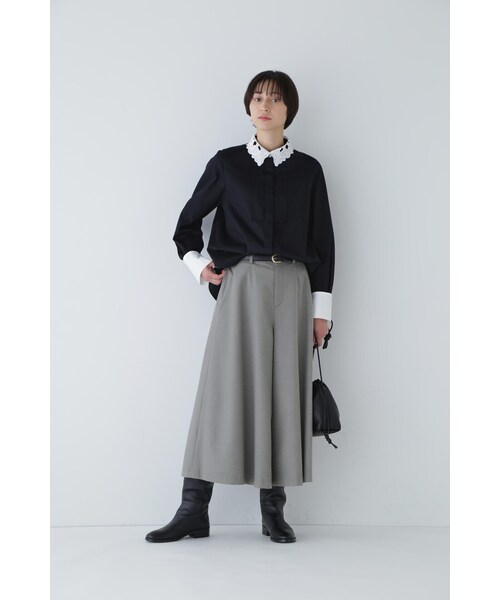 human woman（ヒューマンウーマン） ロング スカート ストレッチツイル