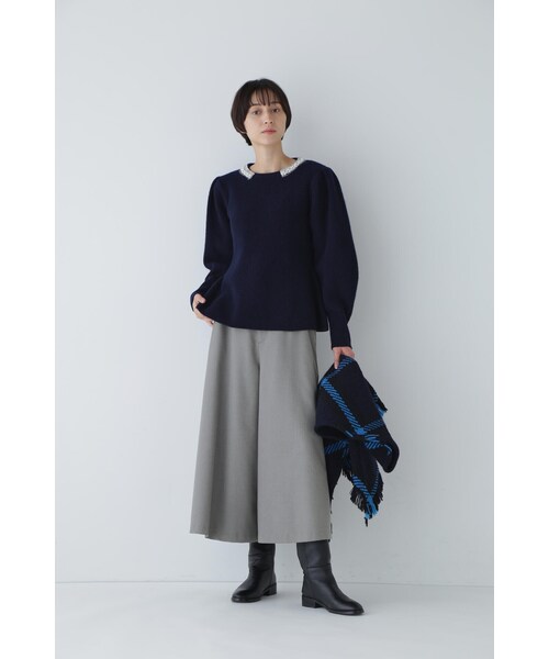 human woman（ヒューマンウーマン） ロング スカート ストレッチツイル