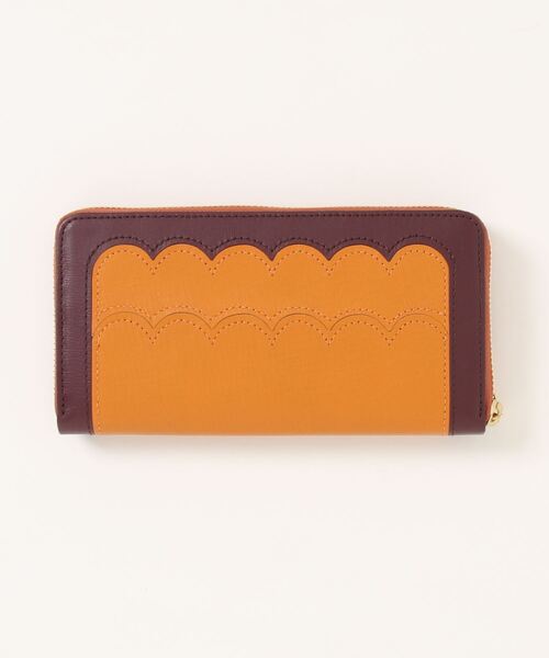 ツモリチサト 長財布 スカラップコンビ tsumori chisato CARRY ツモリチサト 長財布 かぶせ スカラップ