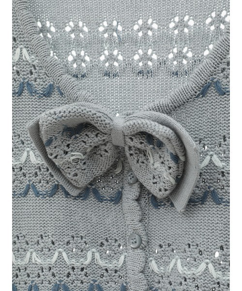 TSUHARUbySamansa Mos2 　お花モチーフ付きニットカーディガン TSUHARU by Samansa Mos2（ツハルバイサマンサモスモス）の「2種の