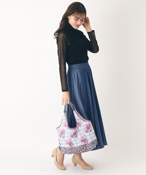 新規購入 LAURA ASHLEY エコバッグ 「UK本国一推し柄」バーンズフィールド バッグ