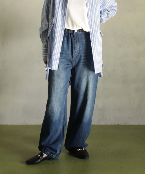 ワイドパンツ ジーンズ デニム デニムパンツ ダンシングデニムパンツ レディース | ブランド登録なし | 05